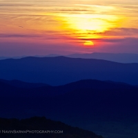 Shenandoah Sunset Mounains Sun Fall