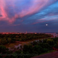 Pink Moonrise over DC