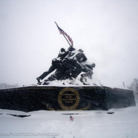 Iwo Jima Memorial Blizzard 2010