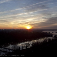 Sunrise over Washington DC