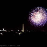Washington DC Skyline 4th of July Fireworks