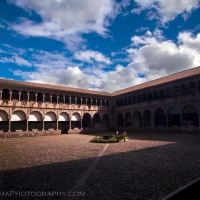 Clouds Cusco Peru Courtyard