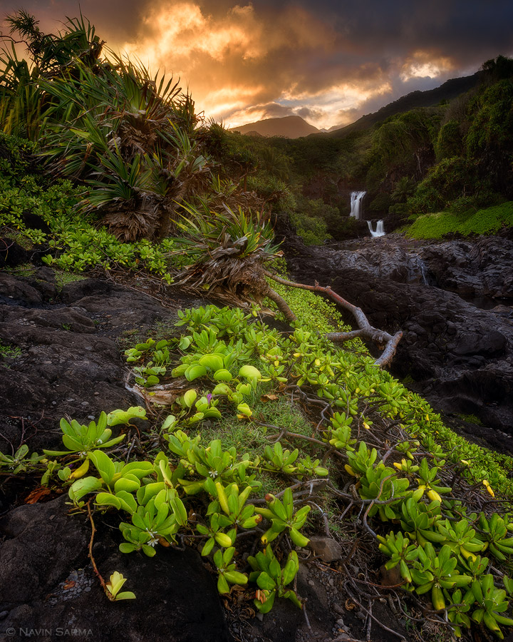Maui Oheo Gulch Sunset